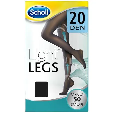 SCHOLL Ciorapi Compresivi LightLegs 20den negru M