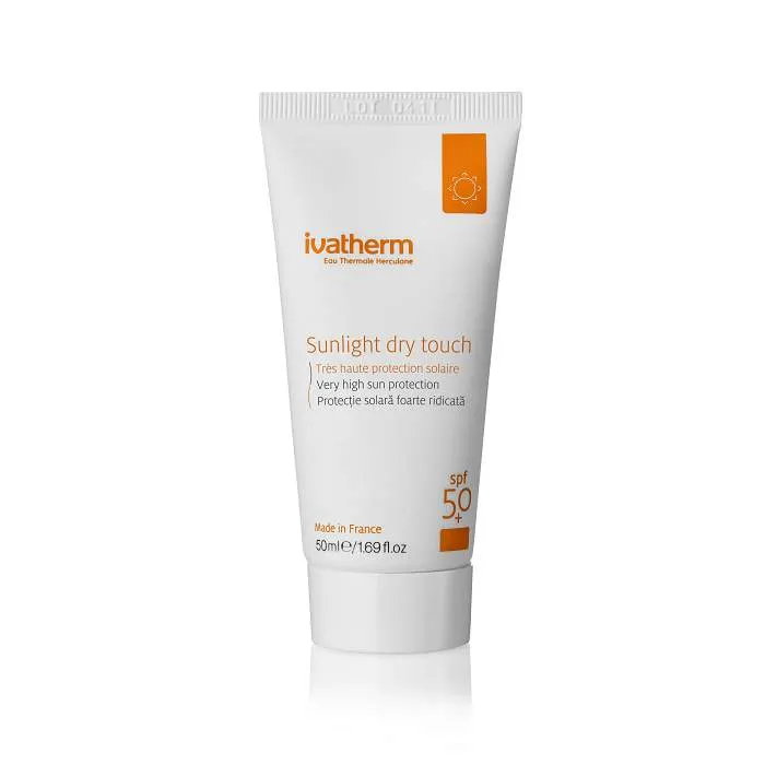 IVATHERM SUNLIGHT DRY TOUCH PROTECTIE SOLARA FOARTE RIDICATA SPF 50+ X 50ML