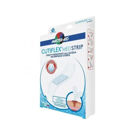 Plasturi impermeabili Cutiflex Strip Master-Aid, 78x26 mm, 10 bucati, Pietrasanta Pharma