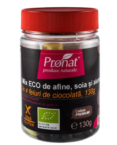 Mix eco afine soia alune 4 feluri de ciocolata 130g (Pronat)