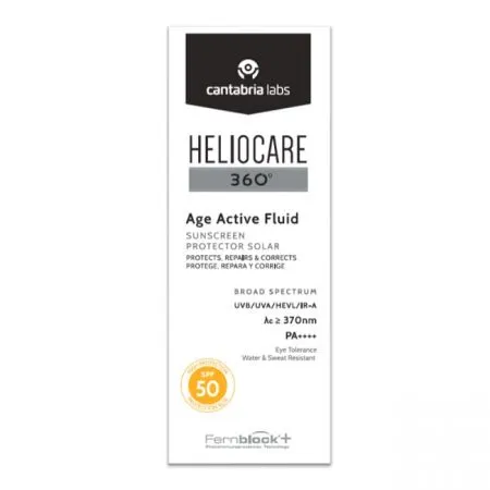 Fluid pentru protectie solara cu SPF 50 Age Active Heliocare 360, 50 ml, Cantabria Labs