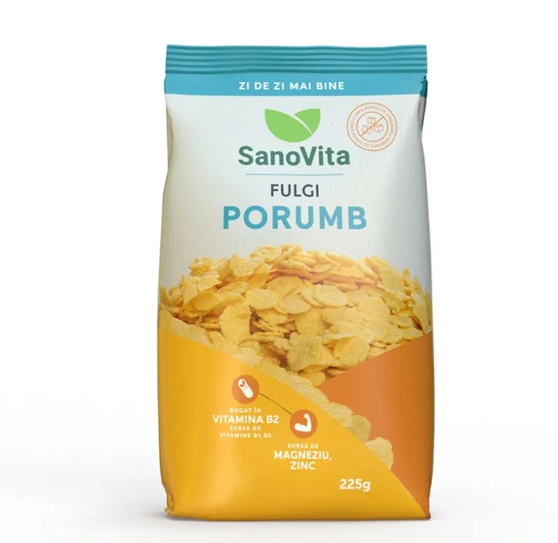 SANOVITA FULGI DE PORUMB FARA ZAHAR 250G