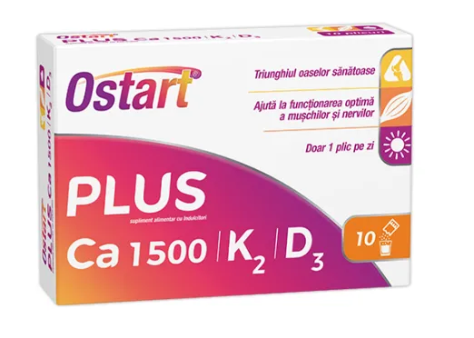 Ostart Plus Ca 1500 + K2 + D3 x 10plicuri(Fiterman)