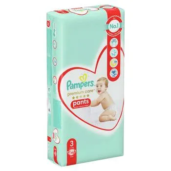 Scutece Premium Care Pants Nr.3 6-11kg, 48 bucati, Pampers