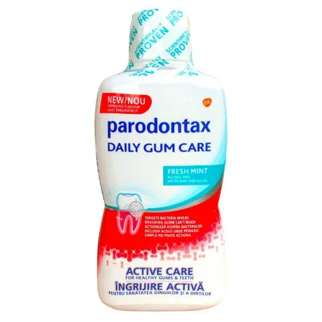 Parodontax Apa de gura Daily gum care Fresh mint x 500ml