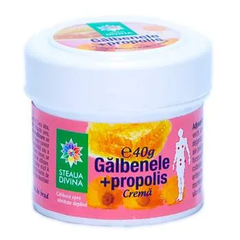 Crema naturala cu galbenele si propolis, 40g, Steaua Divina