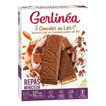 Batoane proteice cu ciocolata Dubla Savoare, 372g, Gerlinea