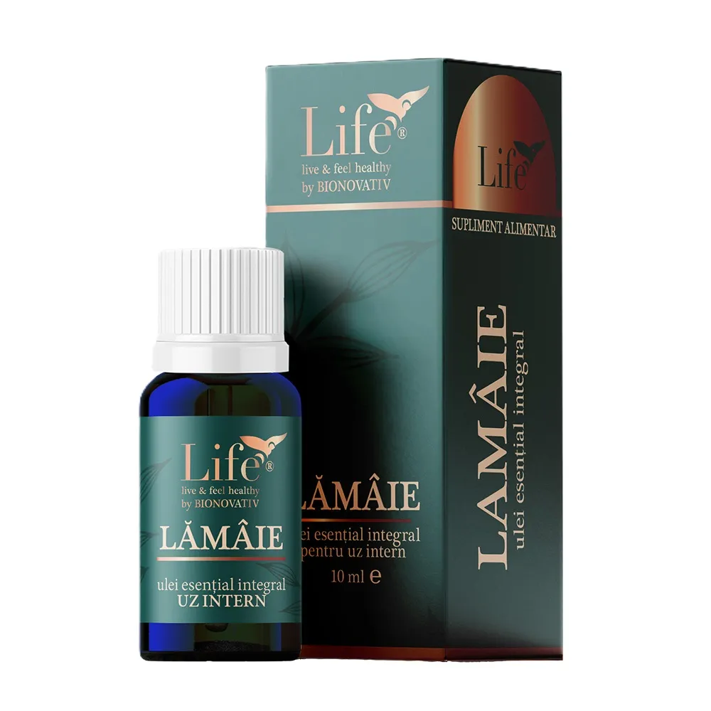 Ulei esential integral de lamaie, 10 ml, Bionovativ