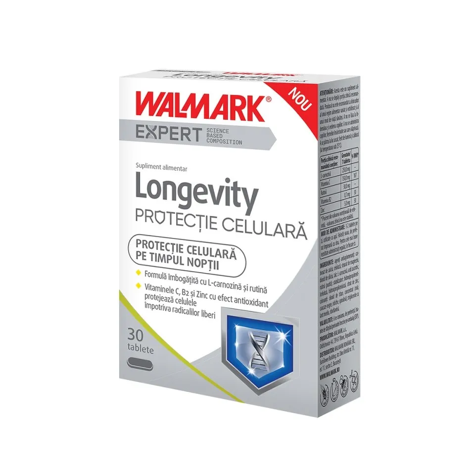 LONGEVITY PROTECTIE CELULARA 30 TABLETE