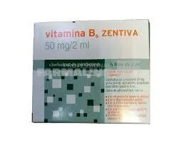 VITAMINA B6 ZENTIVA 50 mg/2ml x 5 SOL. INJ. 50mg/2ml ZENTIVA SA