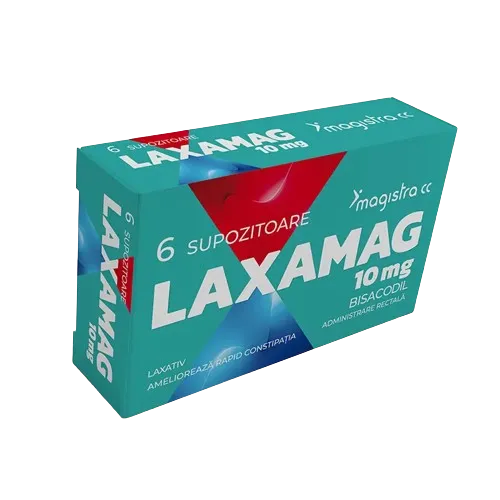 Laxamag, 10 mg, 6 supozitoare, Magistra