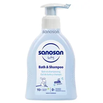 Sampon si spumant cu dispenser Baby, 200ml, Sanosan