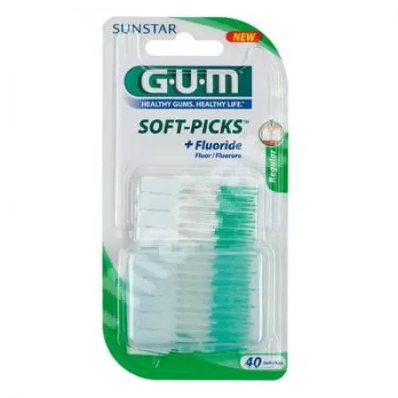 Perii interdentare Soft-Picks normala, 40 bucati, Sunstar Gum