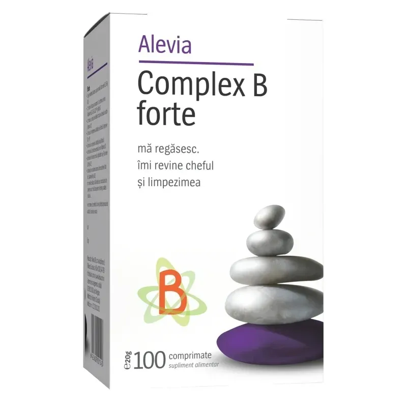 Alevia Complex Vitamina B Forte 100 comprimate