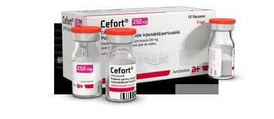 CEFORT 250 mg x 10 PULB. PT. SOL. INJ./PERF. 250mg ANTIBIOTICE SA