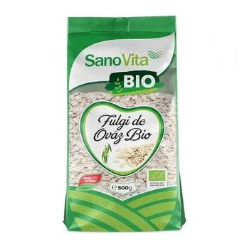 Fulgi de ovaz Bio, 500g, SanoVita