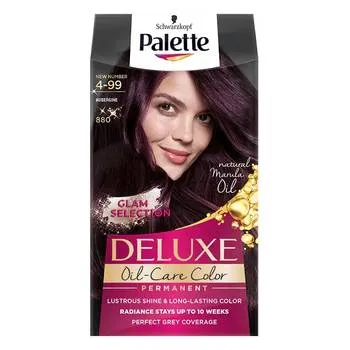 Vopsea de par permanenta Palette Deluxe Oil-Care Color 880/4-99 Aubergine, 135ml, Schwarzkopf