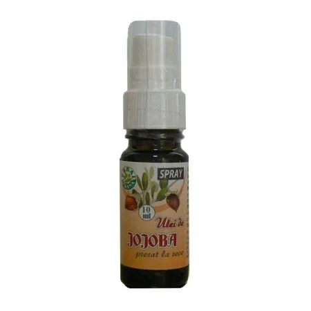 Ulei de Jojoba presat la rece spray, 10 ml, Herbavit