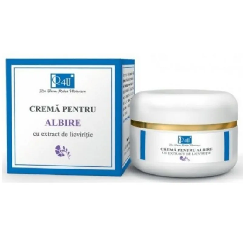 TIS FARMACEUTIC Q4U CREMA PENTRU ALBIRE 50ML