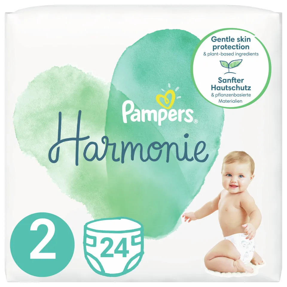 PAMPERS HARMONIE 4-8KG SCUTECE 24 BUCATI MARIMEA 2