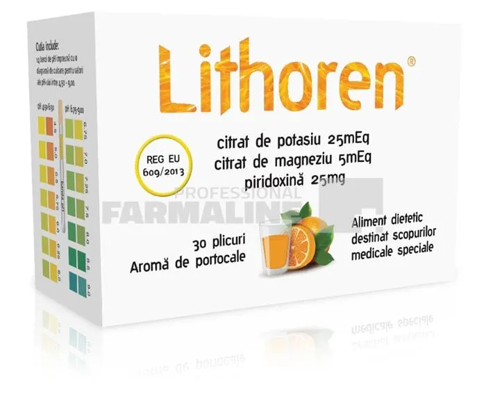 Lithoren aroma de portocale 30 plicuri