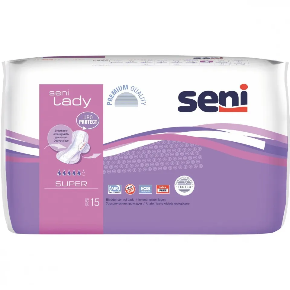 SENI LADY SUPER ABSORBANTE INCONTINENTA 15BUC