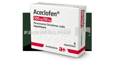 Aceclofen 500 mg/50 mg 6 supozitoare