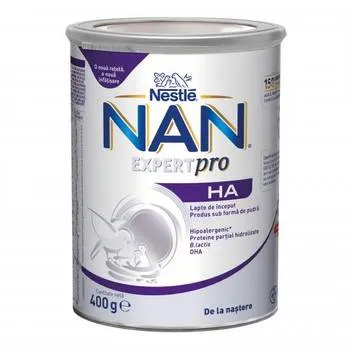 Nan HA Formula lapte praf premium hipoalergenic +0 luni, 400g, Nestle