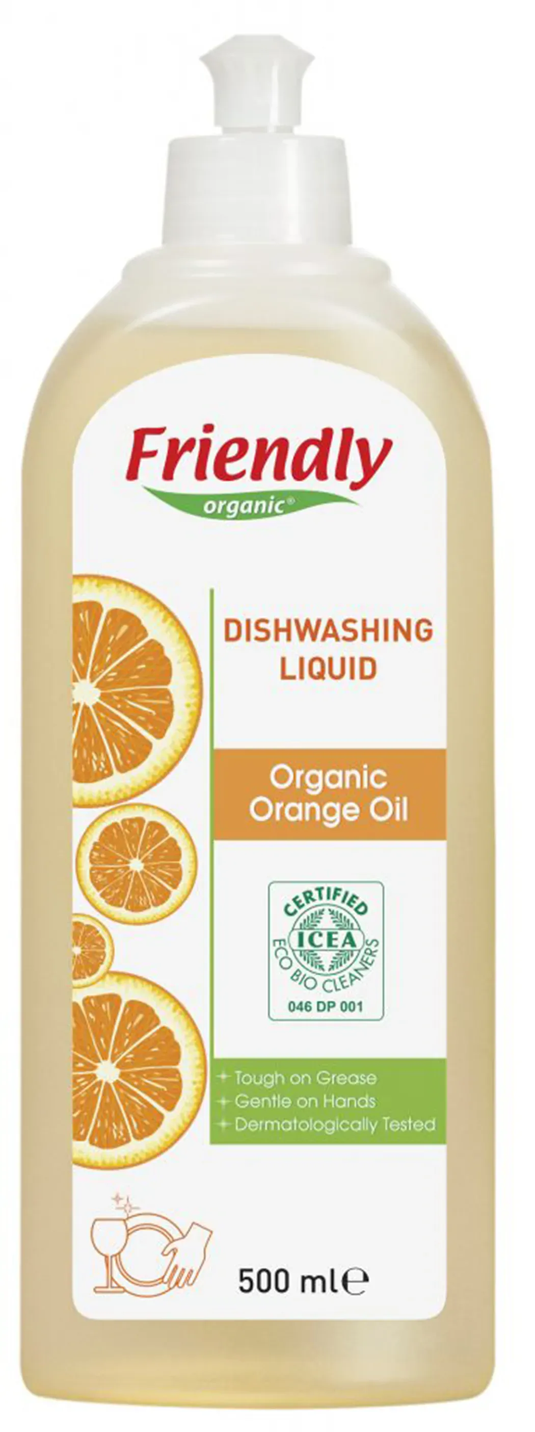 Friendly detergent vase manual portocale x 500 ml