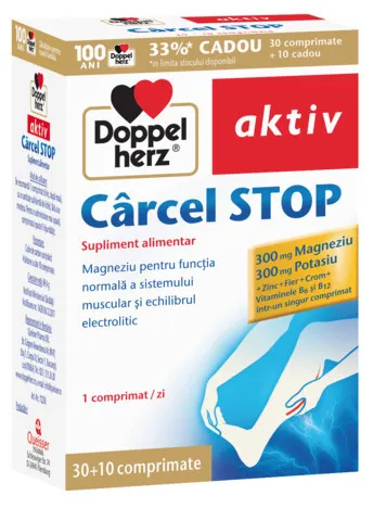 DOPPELHERZ AKTIV CARCEL STOP 30 COMPRIMATE + 10 COMPRIMATE GRATIS