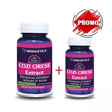 HERBAGETICA Cozi cirese extract 60cps + 30cps cadou