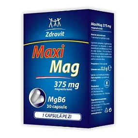 Zdrovit MaxiMag 375mg Mg + B6 x 30 capsule