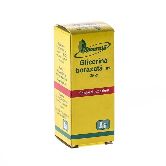 Glicerina boraxata 10%, 25 g, Hipocrate