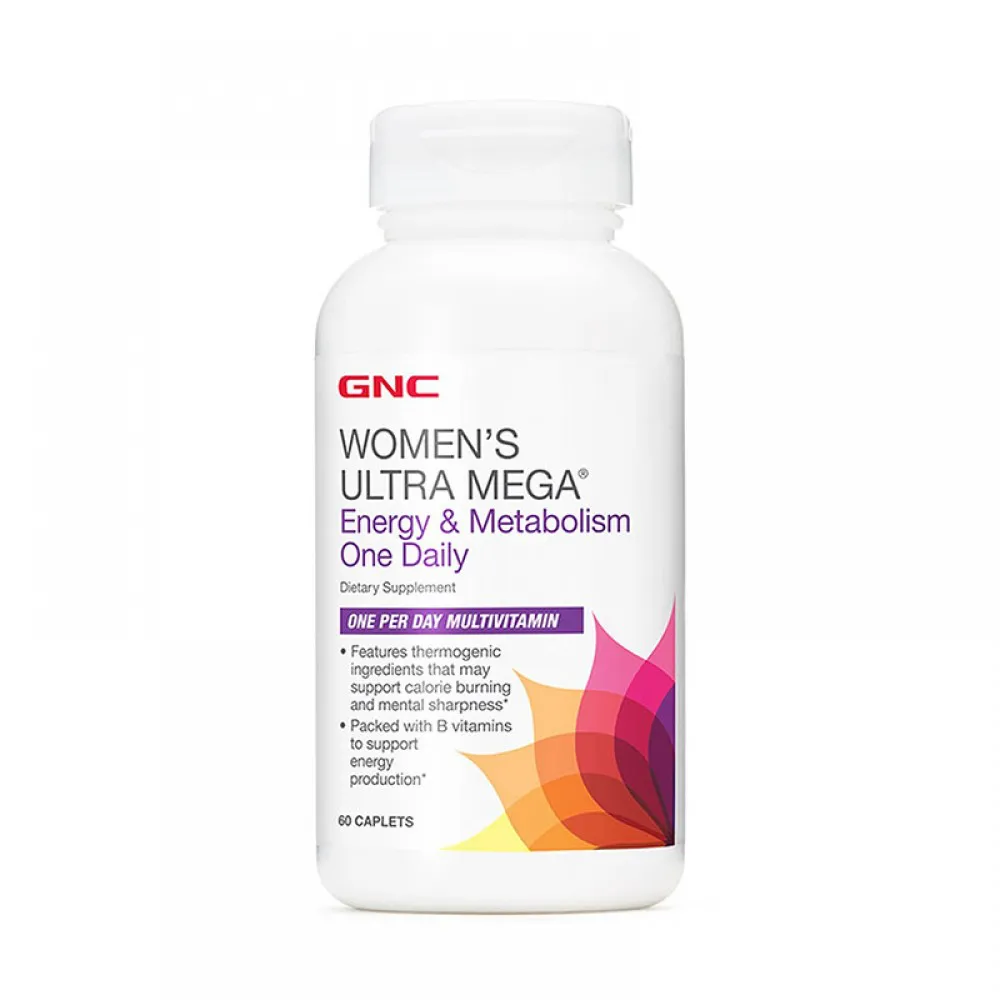 Women's Ultra Mega Energie si Metabolism, One Daily (60 capsule), GNC