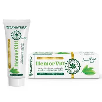 Crema pentru intretinerea zonei anale HemorVitt, 50ml, VivaNatura