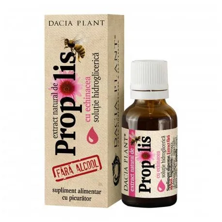 Dacia Plant Propolis cu echinacea fara alcool cu picurator, 20 ml