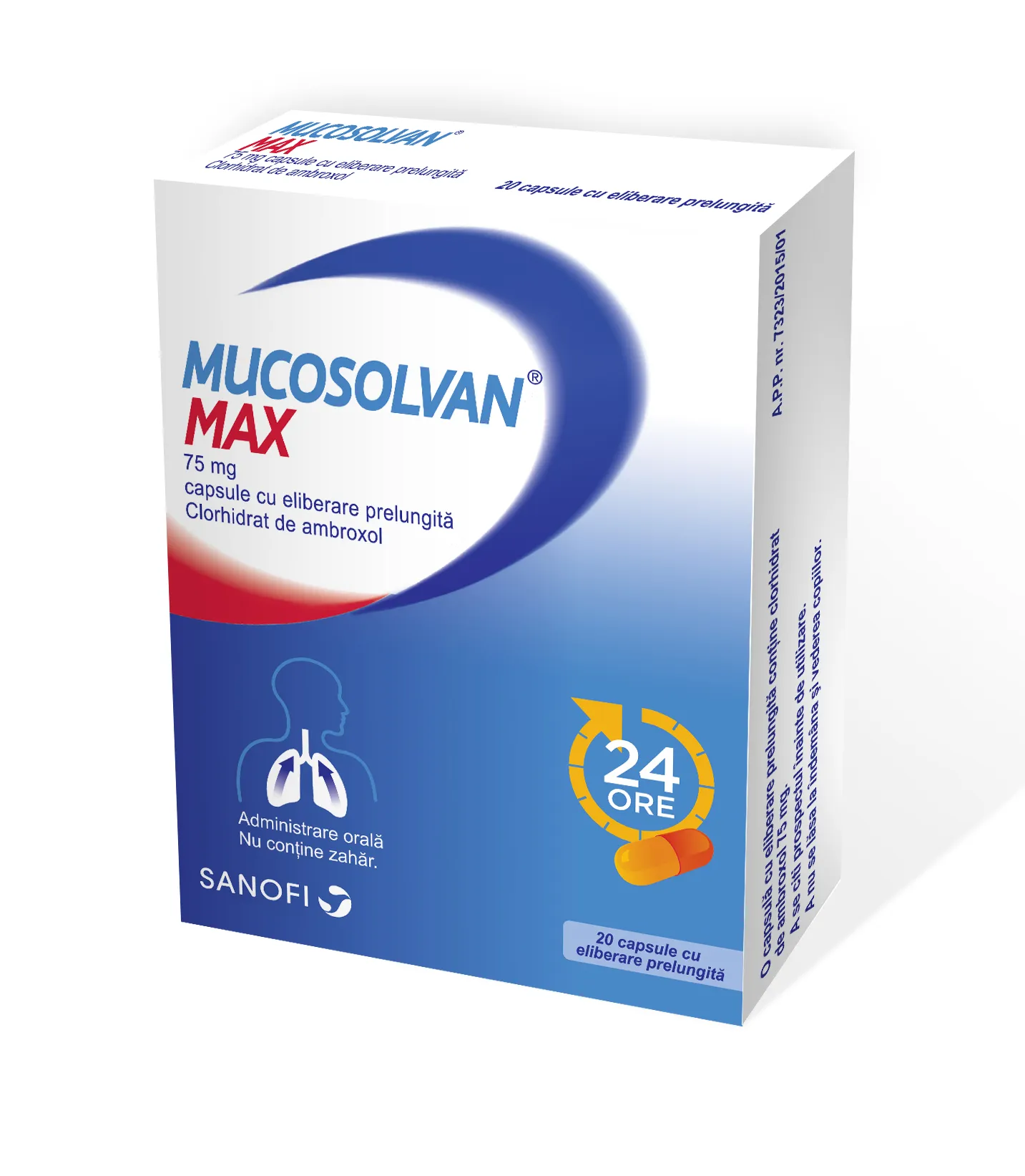 Mucosolvan Max 75mg x 20 capsule SANOFI