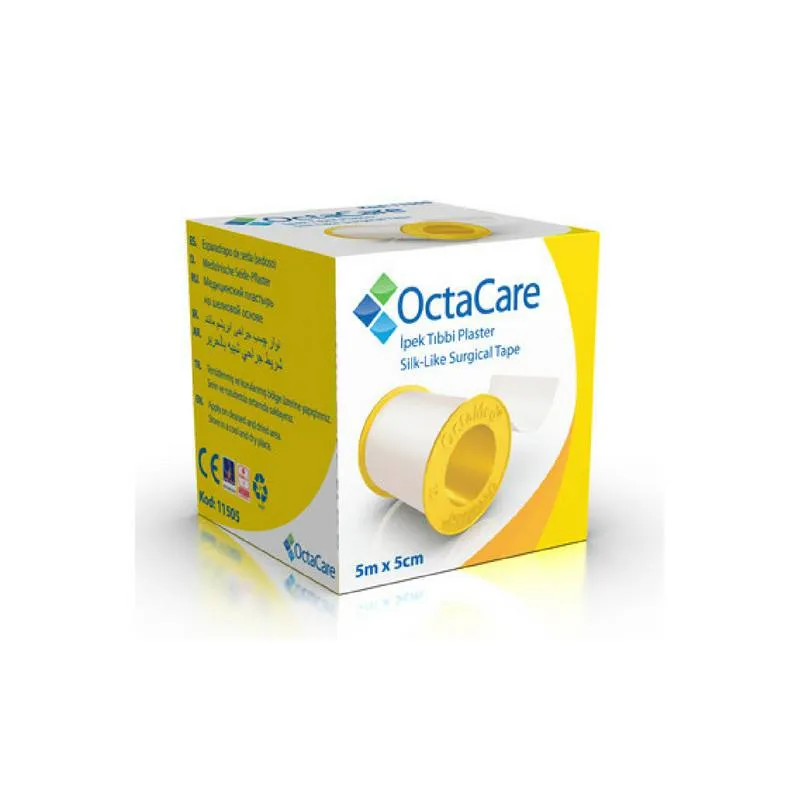 OctaCare Banda adeziva matase 5 cm x 5 m, Pansiprod