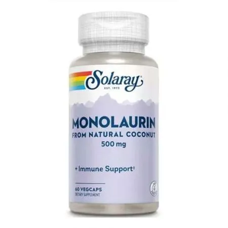 Monolaurin Solaray, 500 mg, 60 capsule, Secom