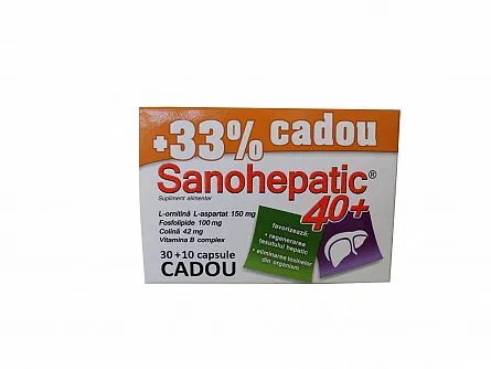 Zdrovit Sanohepatic 40+ x 30 capsule + 10 capsule - 33%