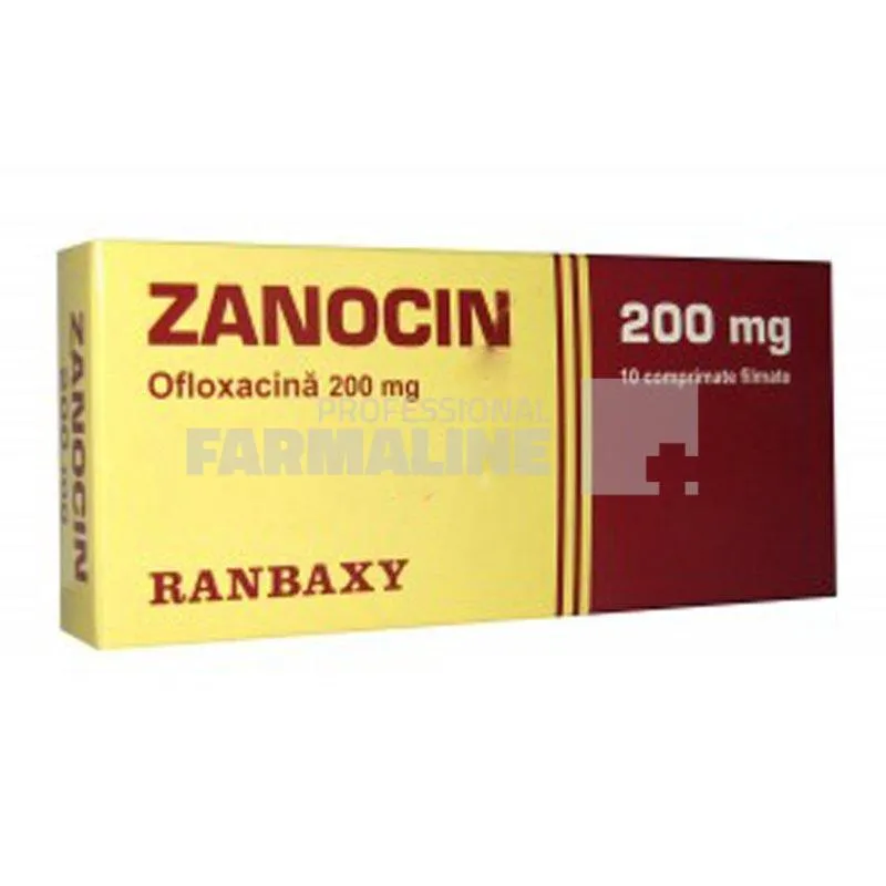 ZANOCIN x 10 COMPR. FILM. 200mg RANBAXY UK LIMITED - TERAPIA