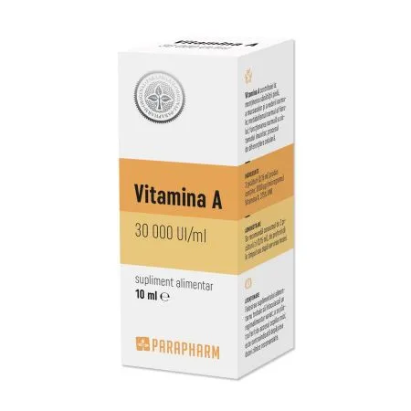 Vitamina A, 30000 UI/ml, 10 ml, Parapharm