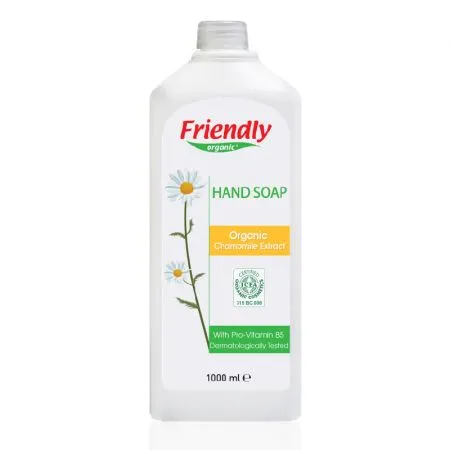 Sapun lichid de maini cu musetel, 1000 ml, Friendly Organic