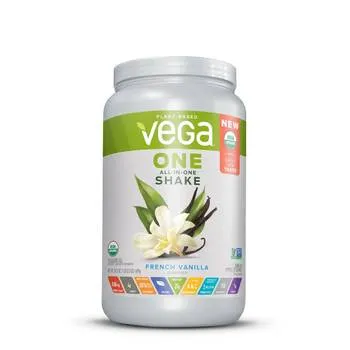 Proteina vegetala cu aroma de vanilie All-In-One Nutritional Shake, 689g, Vega