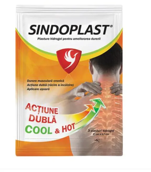 Sindoplast plasturi cu hidrogel x 3buc (Fiterman)