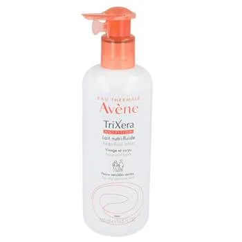 Lapte hidratant pentru piele sensibila si uscata TriXera Nutrition, 400ml, Avene