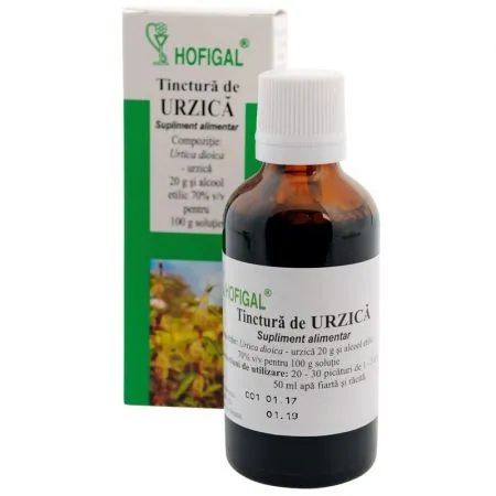 Tinctura de Urzica, 50 ml, Hofigal