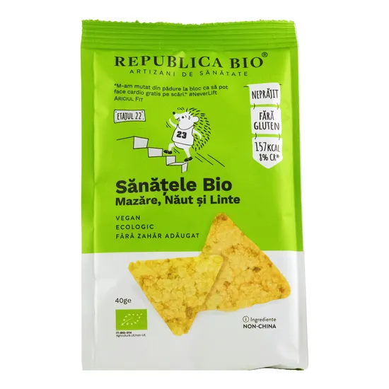 Republica Bio Sanatele cu mazare, naut si linte fara gluten x 40 grame