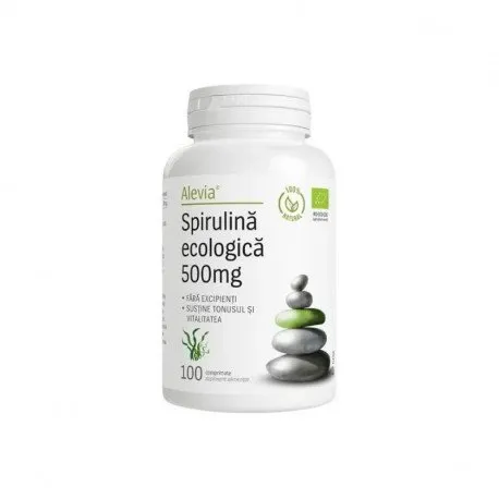 Alevia Spirulina ecologica 500mg, 100 comprimate