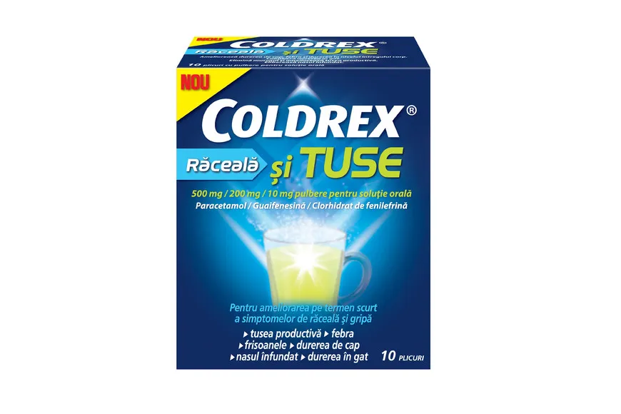 Coldrex Raceala si Tuse , 10 plicuri